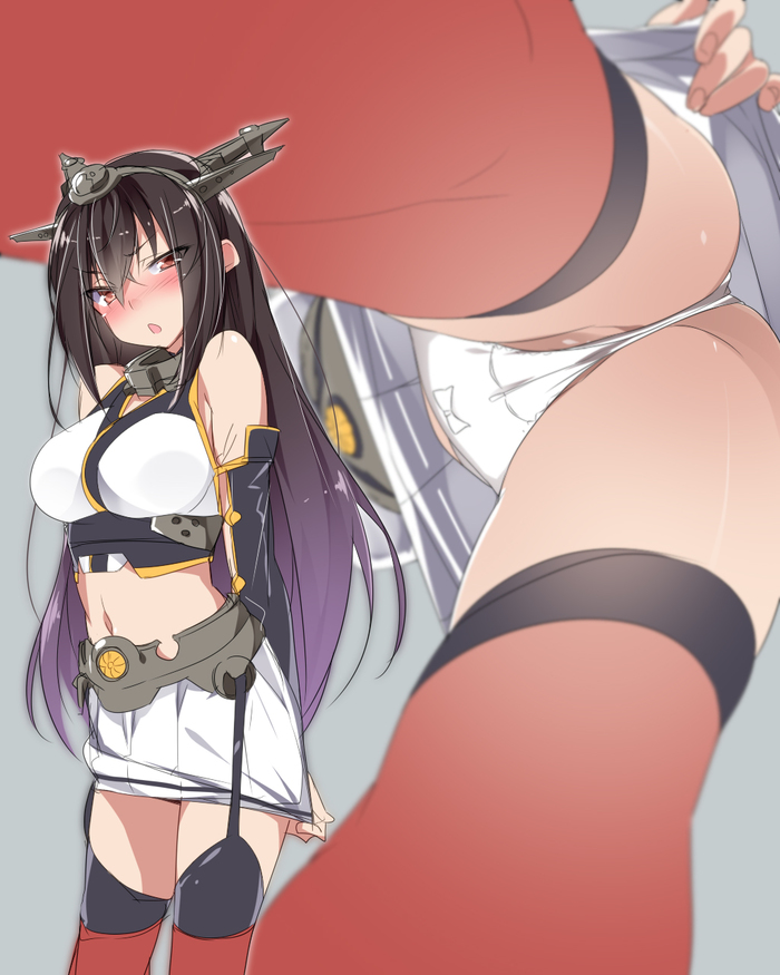 Nagato - NSFW, Kantai collection, Nagato, Underwear, Underpants, Etty, Anime art, Anime