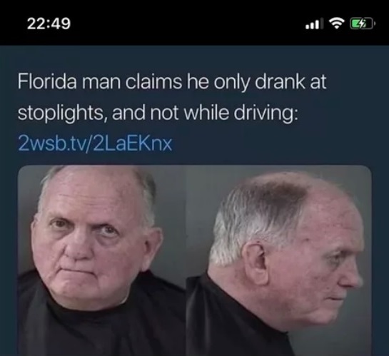 Once again, Florida surprises. - Alcohol, Alcoholics, Florida, Translation, 9GAG