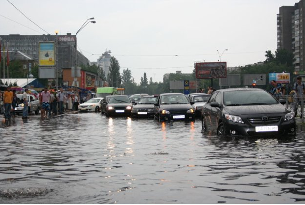 And in Kyiv it will burn a little - Kiev, Rain, , Потоп, Longpost