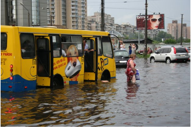 And in Kyiv it will burn a little - Kiev, Rain, , Потоп, Longpost