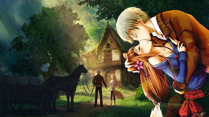    Anime Art, , Spice and Wolf, Horo, Holo, Kraft Lawrence, 