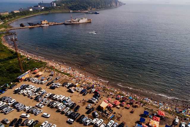 The beaches of Vladivostok - My, Vladivostok, Summer, Beach, My, Aerial photography, Longpost