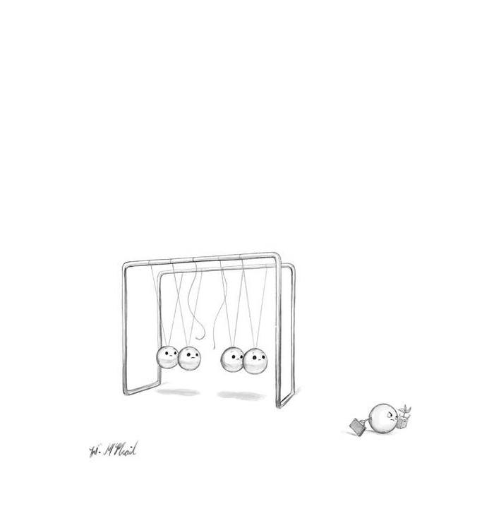 Hesitated - Comics, Ball, Metronome, Newton's Cradle