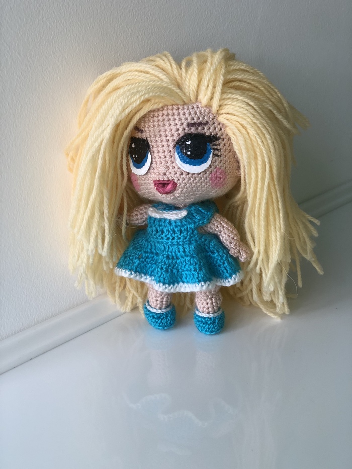 Based on LOL dolls - My, Needlework without process, Knitted toys, Amigurumi, Doll, Needlework, Longpost