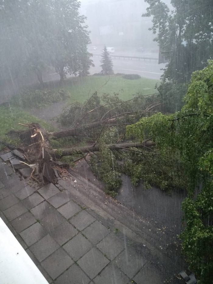 Kyiv after the rain 07/25/18 - Kiev, The photo, State of emergency, Rain, Storm, Longpost