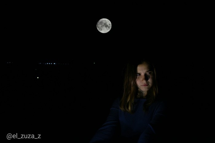 Under the moon - My, Nikon d3100, The photo, Night, , Beginning photographer, Longpost