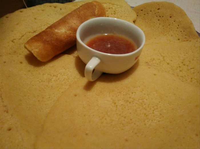 Moroccan pancakes Arabic pancakes - My, Recipe, Pancakes, Arab, Morocco, Video, Longpost