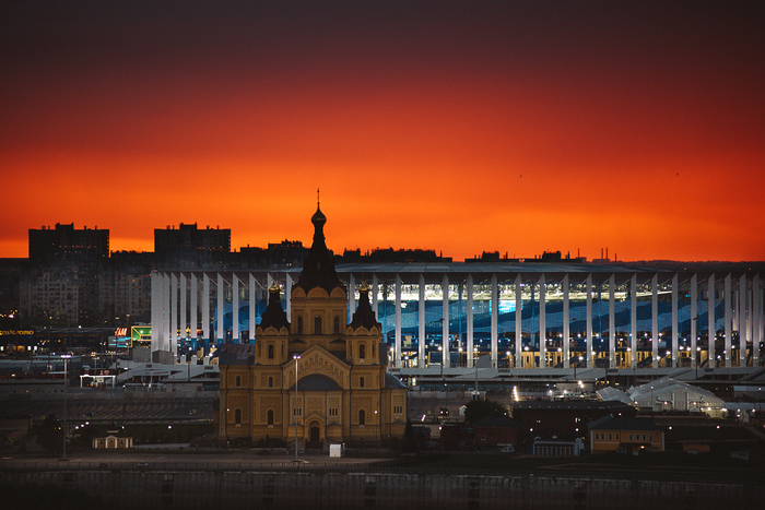 Закат в Нижнем Новгороде - Моё, Моё, Фотография, Закат, Битва закатов, Нижний Новгород