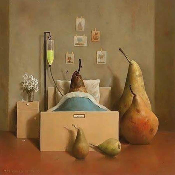 Postcards - Artist, Postcard, Marius Van Dokkum, Longpost, Pear