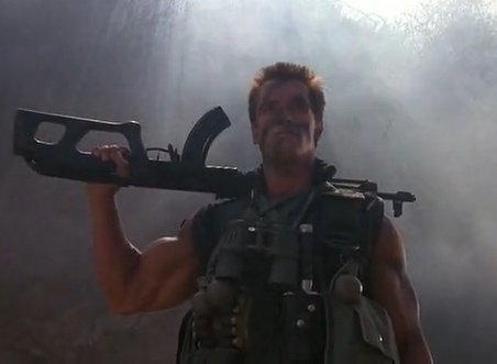 What kind of machine? - Arnold Schwarzenegger, Weapon, Kalashnikov assault rifle