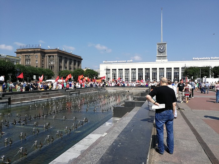 Митинг в питере.... - Пенсионная реформа, Митинг, Санкт-Петербург