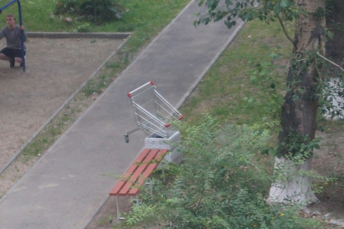 Typical Russia - My, My, Russia, Courtyard, Cart