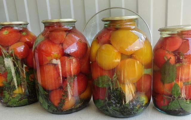 The easiest and most delicious my recipe for pickled tomatoes. - My, , 