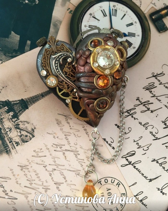 Handmade steampunk decorations - My, No rating, Needlework, Handmade, Steampunk, , Creation, With your own hands, Longpost