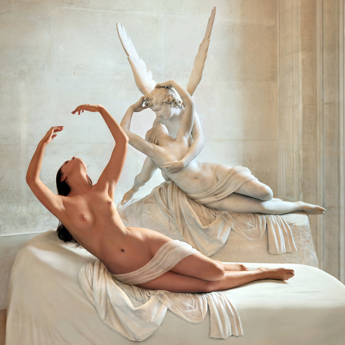 Cupid, Psyche and Alice - Posing, Cupid and Psyche, Endegor, , Beautiful girl, Sculpture, Erotic, NSFW