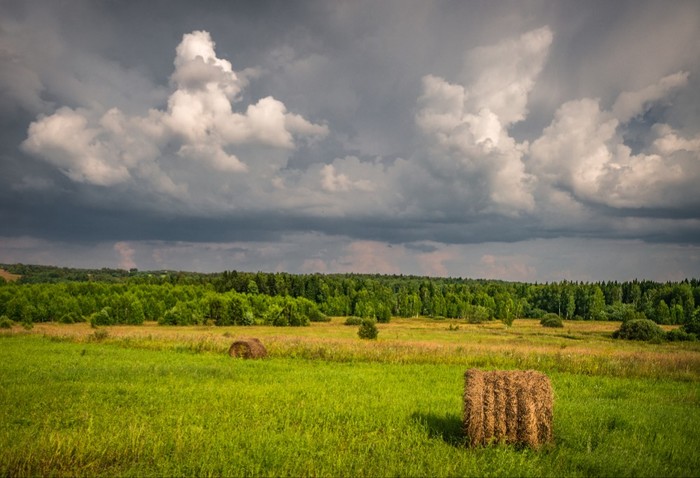 Before the storm. - Thunderstorm, Summer, My, Landscape, Sony a99