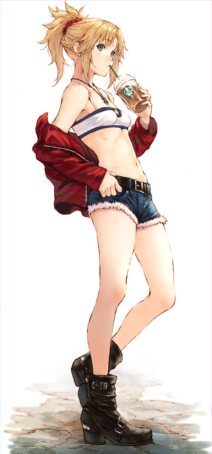 Saber of red - Anime art, Anime, Fate, Mordred, Makimura Shunsuke, Longpost