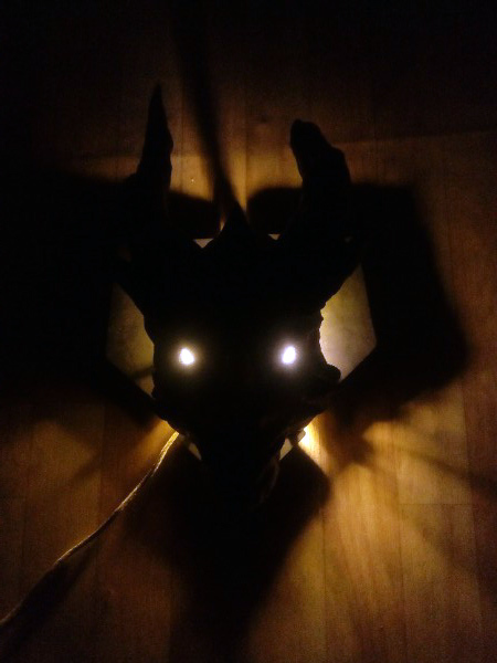 Night light dragon head - My, The Dragon, Night light, Lamp, I share, Longpost