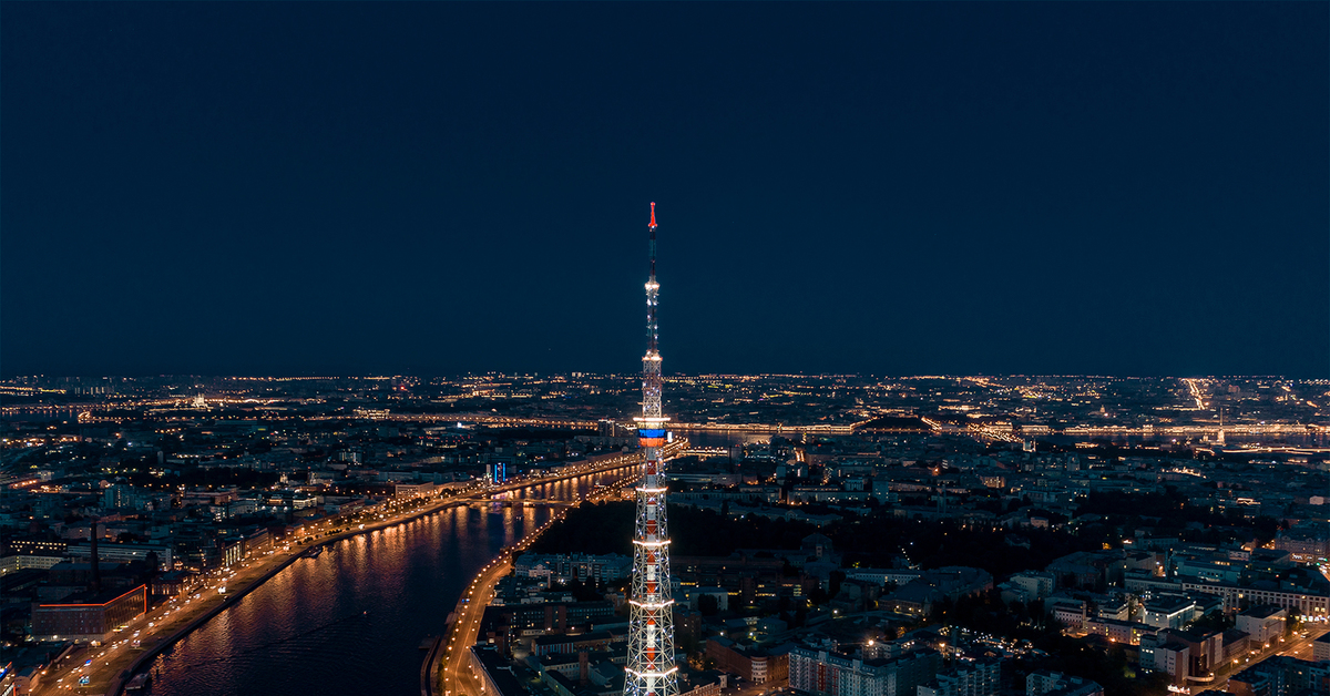 Телебашня в санкт петербурге