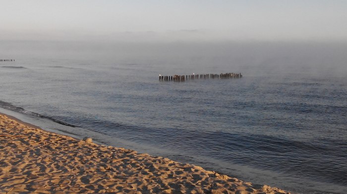 Morning Baltic in the Kaliningrad region - My, Baltika, Kaliningrad, Natural, Sea, Morning, The photo, Beach, Sand