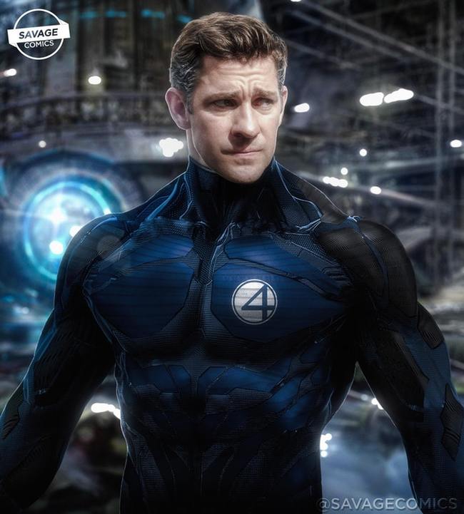 John Krasinski as Mister Fantastic - Marvel, Comics, Fantastic Four, Mister Fantastic, Art