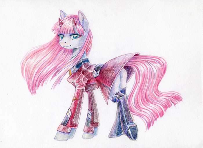 Zero Two My Little Pony, Ponyart, , Darling in the Franxx, Zero Two, Maytee