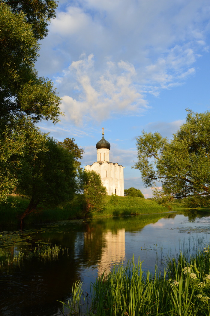 Храм Покрова на Нерли - Моё, Церковь, Храм Покрова на Нерли, Закат