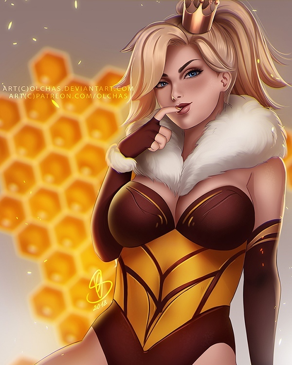 Mercy Art , Olchas, Overwatch, Mercy