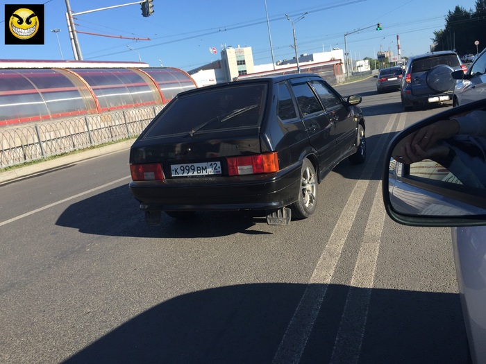 ПДД? Не, не слышал. - Нарушение ПДД, Моё, Без рейтинга, Автохам