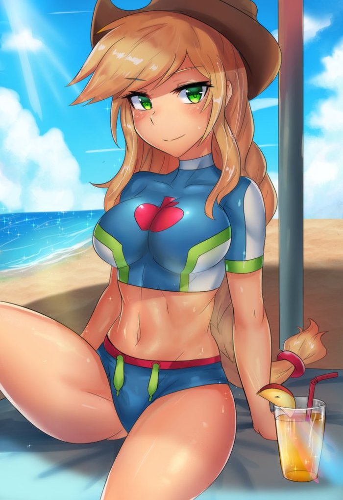 Applejack Swimsuit My Little Pony, Equestria Girls, Applejack, Tzc, MLP Edge