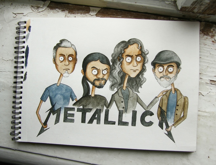 So, do you recognize these guys? - My, Metallica, Watercolor, My