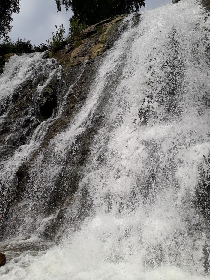 Пещерский водопад - Моё, Алтайский край, Водопад, Длиннопост