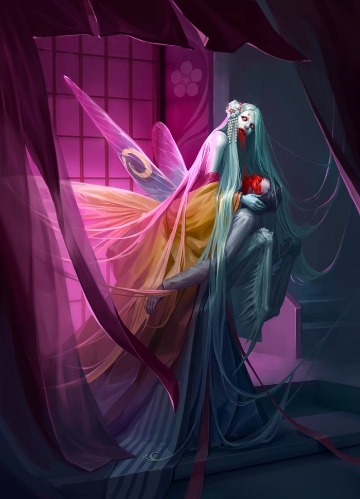 Картинки для альбом-проекта EVILBOOK (Часть2) Evilbook, Ужасы, Иллюстрации, Чудовища, Альбом, Длиннопост, Картинки, Арт