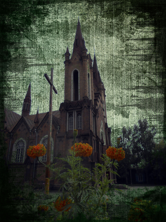 Endurance of Faith... - My, The photo, Flowers, Church, Treatment