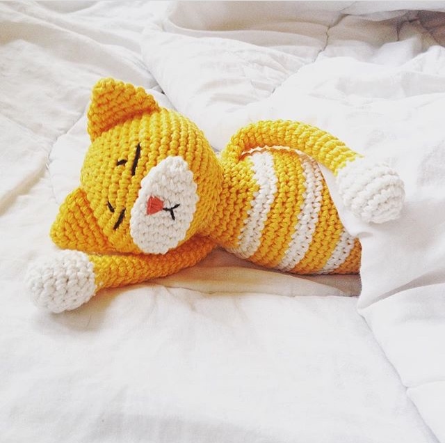 Amineko - My, Amigurumi, cat, Handmade, , , Toys