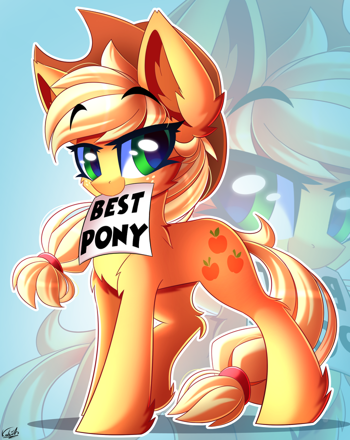 Best Pone by Kaleido-Art My Little Pony, Ponyart, Applejack, Kaleido