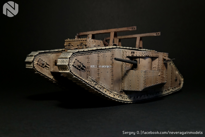 Sir Archibald straight from Gaza - My, Stand modeling, Prefabricated model, Tanks, , Longpost, Tag