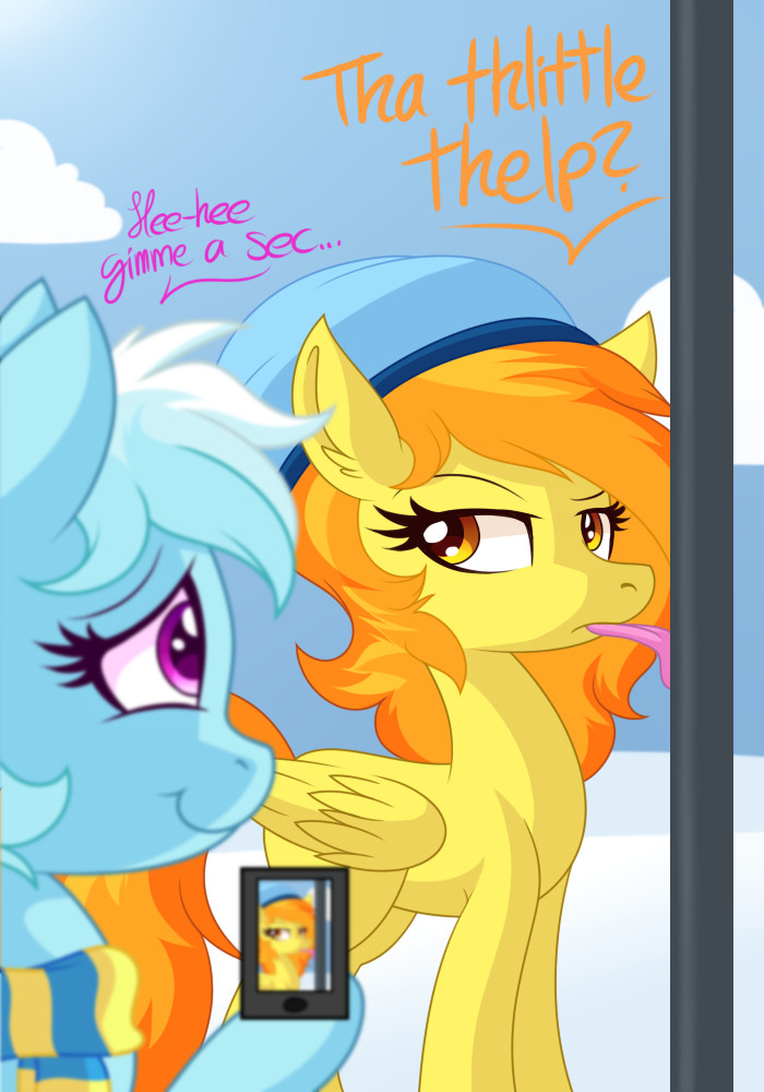 Friends Always Help - Fleetfoot, Spitfire, PonyArt, My Little Pony