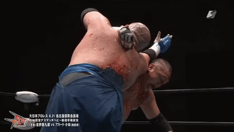 Japanese wrestling - Bjw, Kankuro Hoshino, , Japan, Wrestling, GIF
