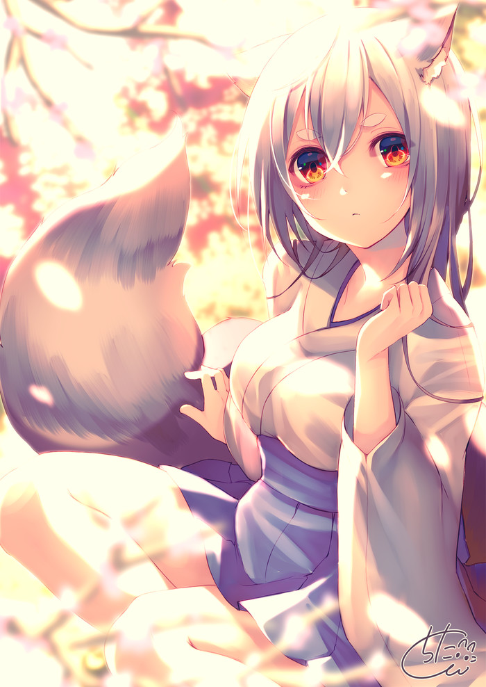 Anime Art - Anime, Anime art, Anime original, Animal ears, Kitsunemimi