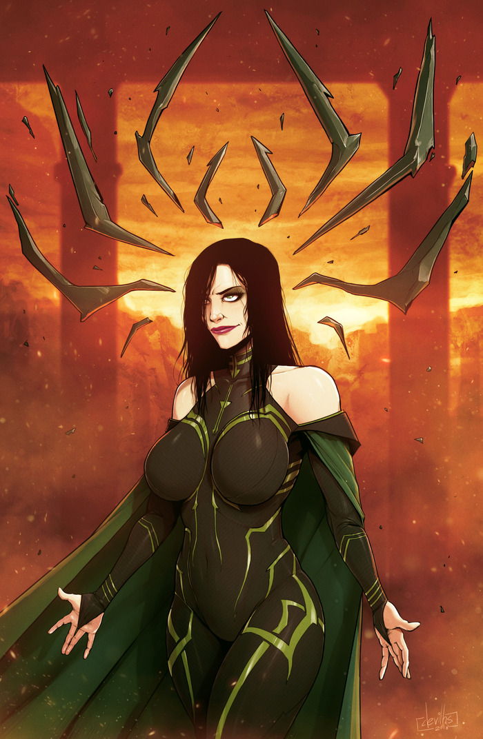 Hela - NSFW, Devilhs, , Thor 3: Ragnarok, Thor, Art, Longpost, Hela