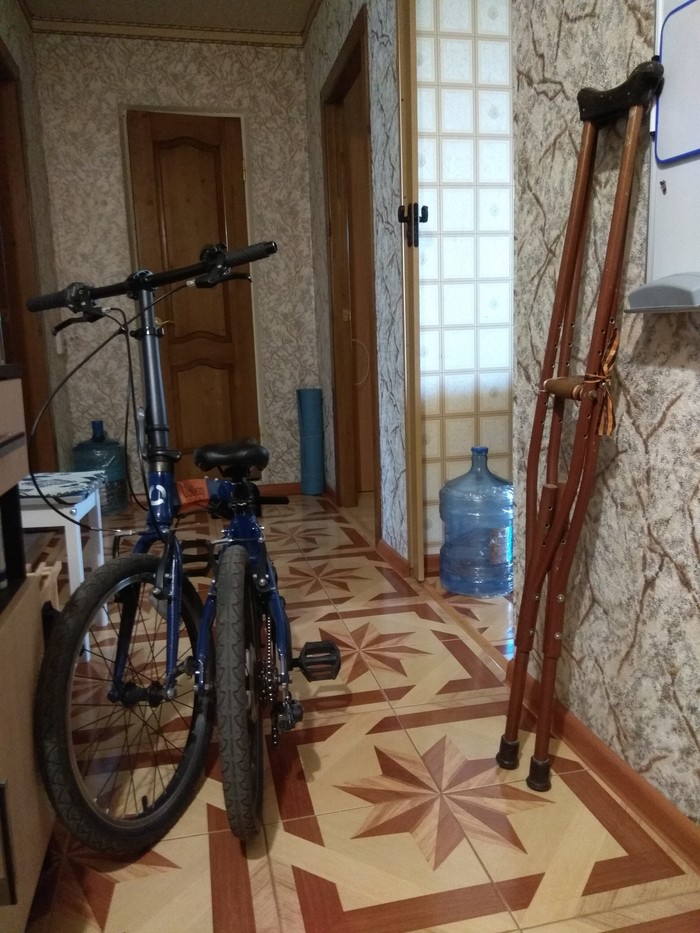 Everything for life - My, A bike, Crutches, Homemade