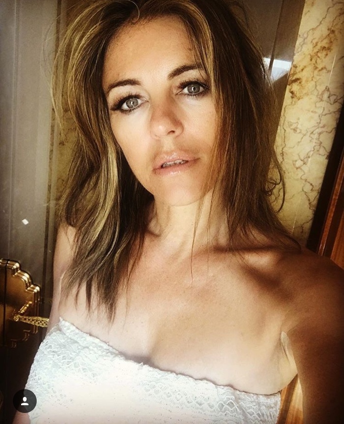 Elizabeth Hurley is a little scorched. 53 years old - Elizabeth Hurley, Blinded by desires, Youth, Keanu Reeves, Longpost