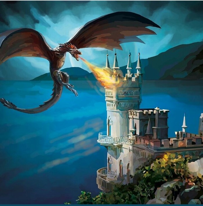 fantasy - The Dragon, swallow's Nest, Art