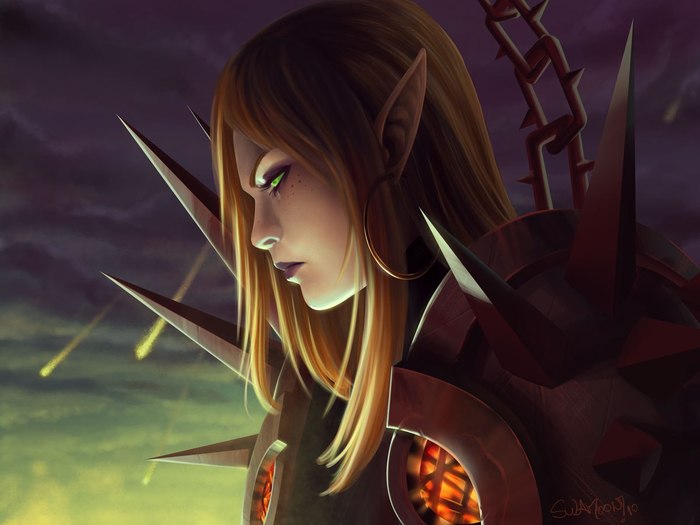 Blood Elf Warlock Автор: SulaMoon