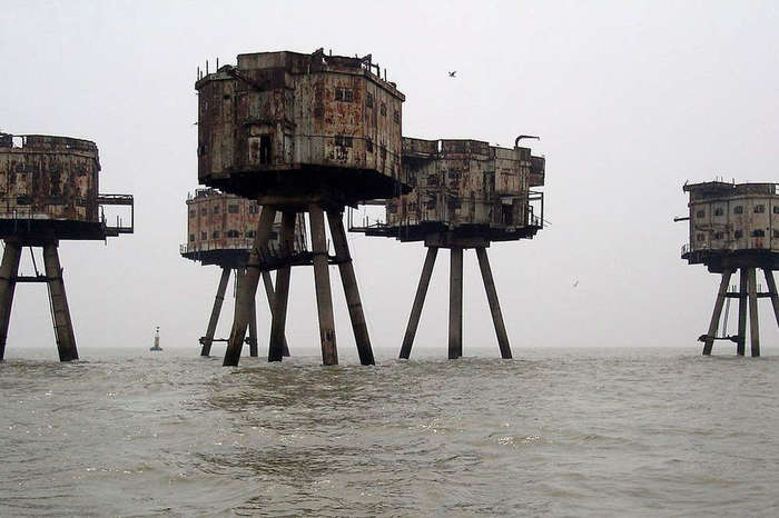 Abandoned sea forts Maunsell Forts Britain. Like a scene from a horror movie. - Fort, , Abandoned, Unusual, The buildings, Architecture, Great Britain, 