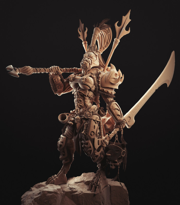 Wolf Assassin Zbrush, 3D, , , 3D , Bad wolf, , 