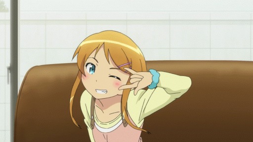 GIF-ки из из Ore no Imouto ga Konna ni Kawaii Wake ga Nai Аниме, Oreimo, Kirino Kousaka, Kuroneko, Gokou Ruri, Makishima Saori, Gif анимация, Гифка, Длиннопост