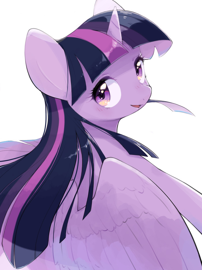 I looked back to see if she looked back - My little pony, PonyArt, Twilight sparkle, 30clock