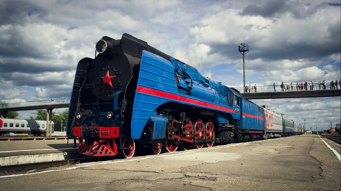 Steam locomotive P36 0027 General 1954 release - My, A train, Railway, Ivanovo, Longpost, Locomotive, , The photo